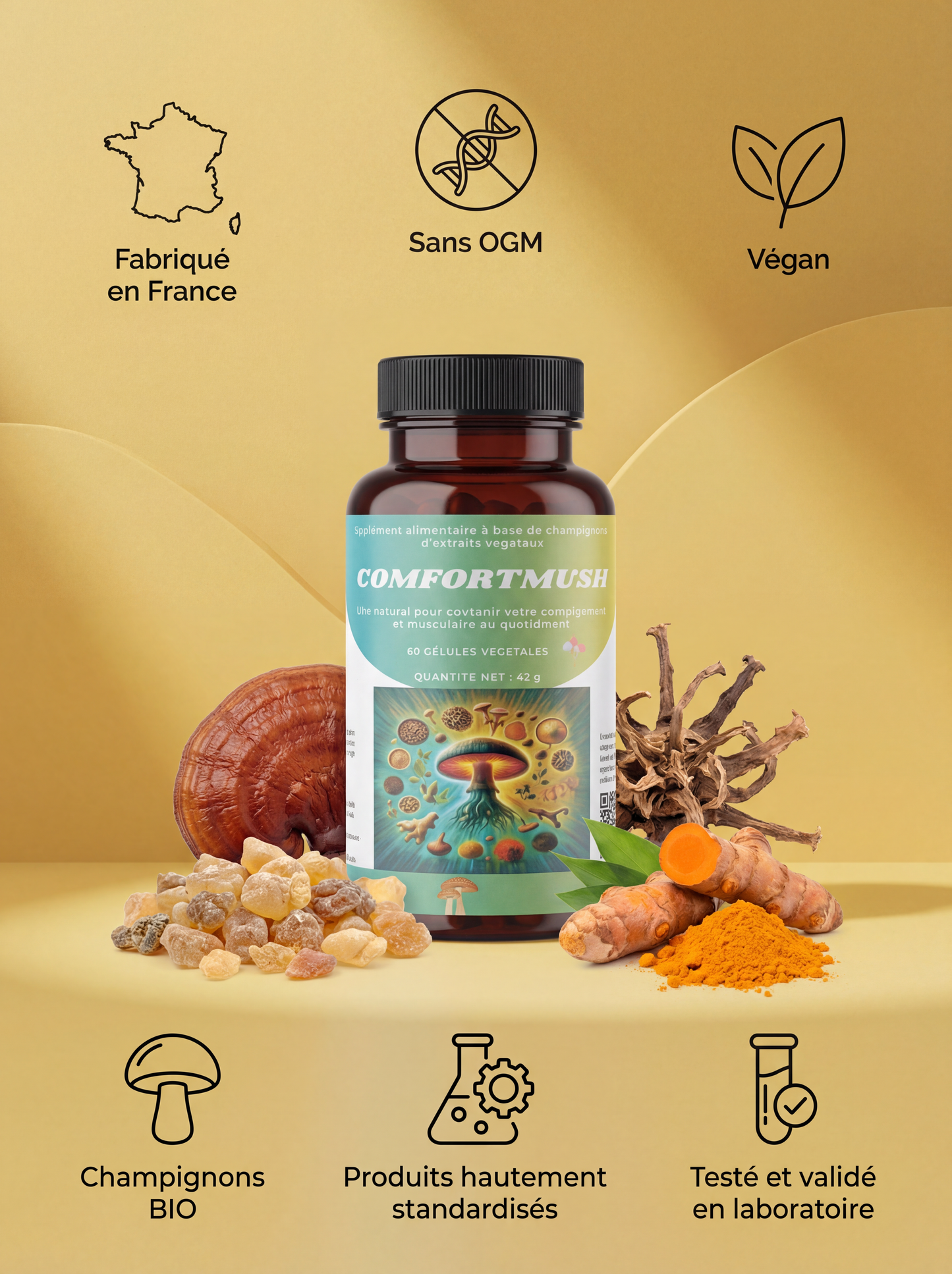 Pot ComfortMush VitalMush-Revolution, mobilité articulaire