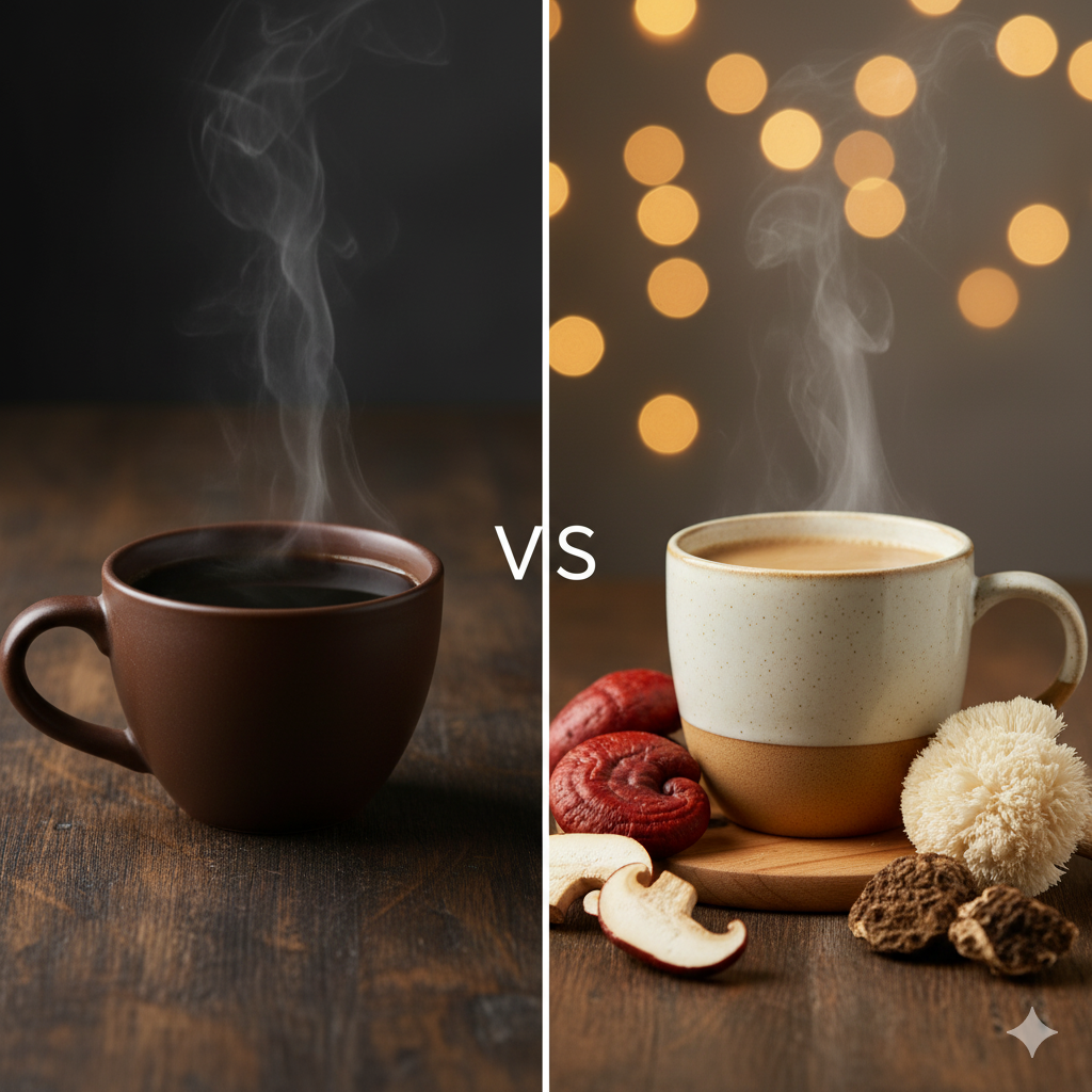 Café Adaptogene vs Boissons Énergisantes