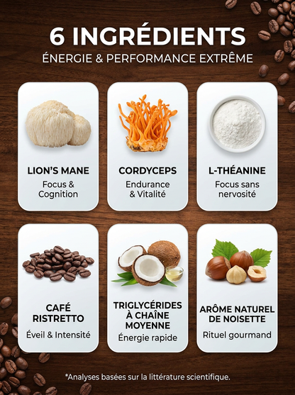 VitalMush Café aux champignons adaptogènes, goût noisette