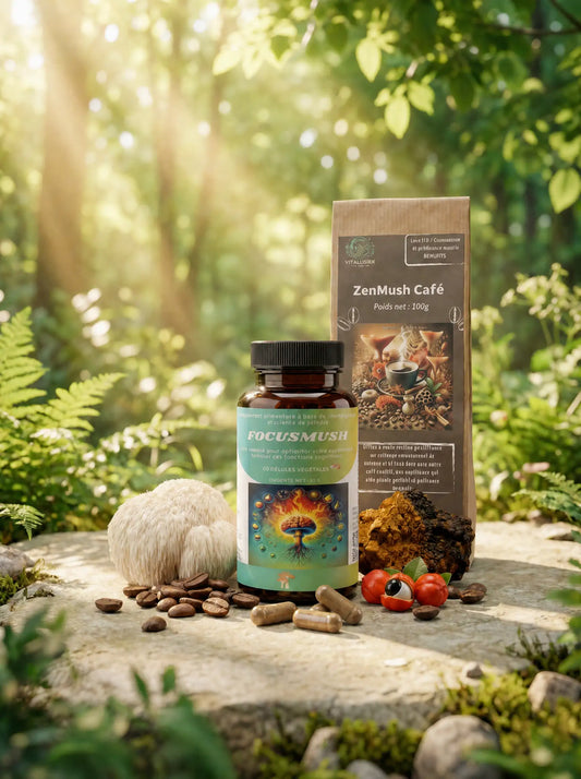 Pack Découverte Focus & Anti-Stress : produits posés ensemble